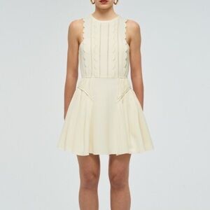 self portrait gold tinsel dress Self Portrait Gold Tinsel Boucle Mini Dress